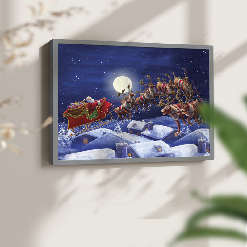 Rooftop Ride -Framed Print - Restickable, Gray, 11" H x 14" W