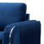Fauteuil en velours bleu jiaya