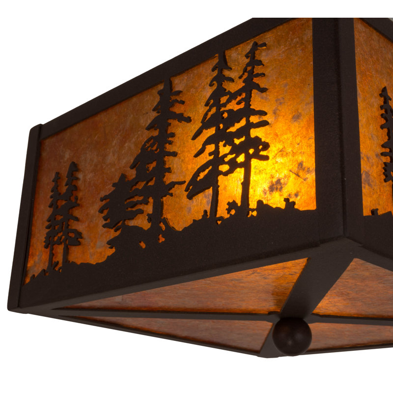 Rustic Lodge 2 - Light Semi Flush Mount