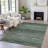 Machine Washable Indoor/Outdoor Xhevrie Olive Rug-111825521