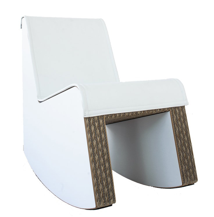 Fauteuil à bascule hession swing, Blanc