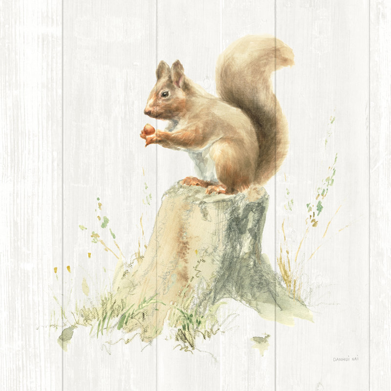 Meadows Edge VI On Wood by Danhui Nai - Wrapped Canvas Print, 91cm H x 91cm W