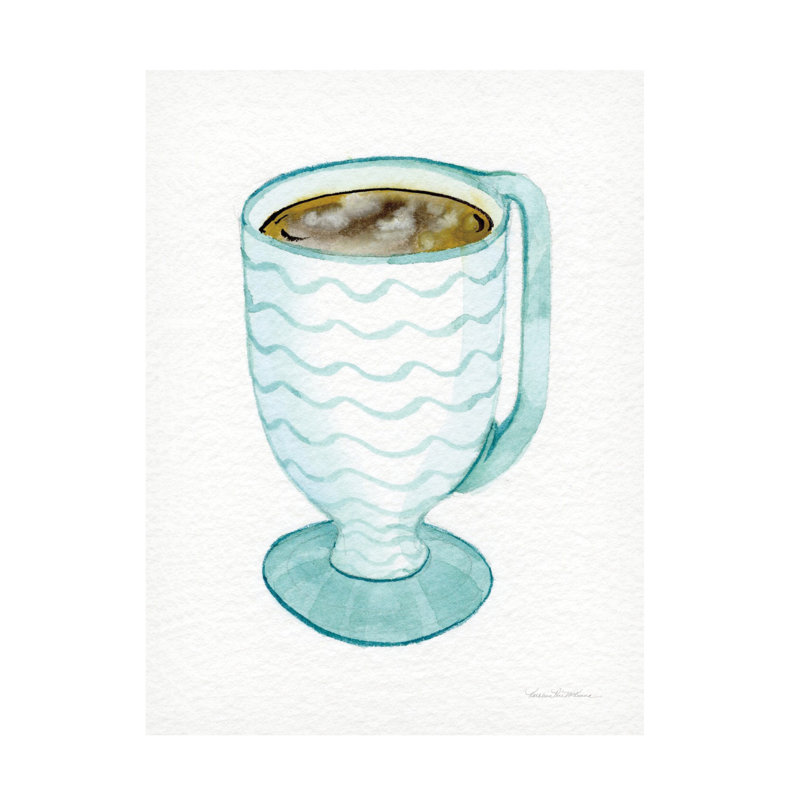 " Coffee Break Element V " by Kathleen Parr McKenna, 19" H x 14" W x 2" D