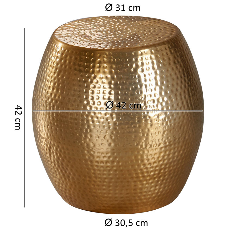 Bjorn End Table, Gold