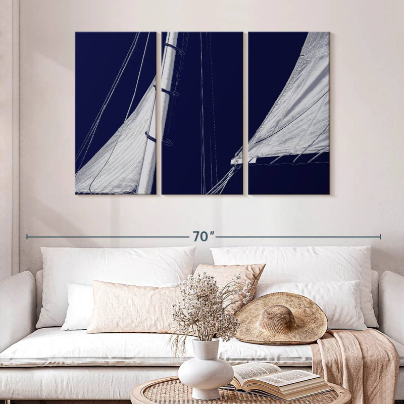 Aletra Schooner Sails II, H 32 po x l 50 po