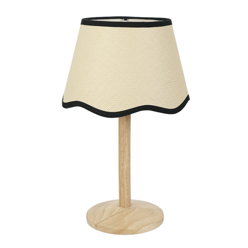 Glynda Wood Table Lamp, No, Black
