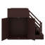 Lit superposé pour enfants et adolescents avec escalier de rangement, garde-robe, lumière USB et DEL-380827452
