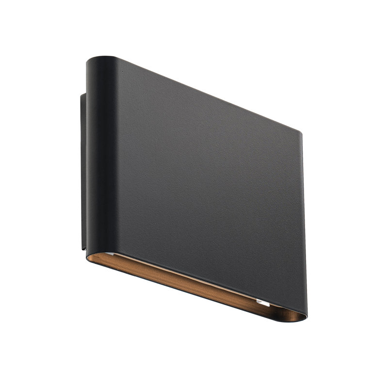 TabletLED Outdoor / Indoo Wall Light With Color Temperature Switch (2700K/3000K/3500K/4000K/5000K), Black
