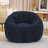 Compression 40"W Pumpkin Bean Bag Sofa For Adults, Soft Teddy Fabric Bean Bag Chair-2043007562