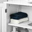 Sous le lavabo - 2 portes avec armoire de rangement supplémentaire réglable