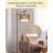 Arc Floor Lamp With Rattan Shades, Remote & 5 Color Temps, Boho Farmhouse Style