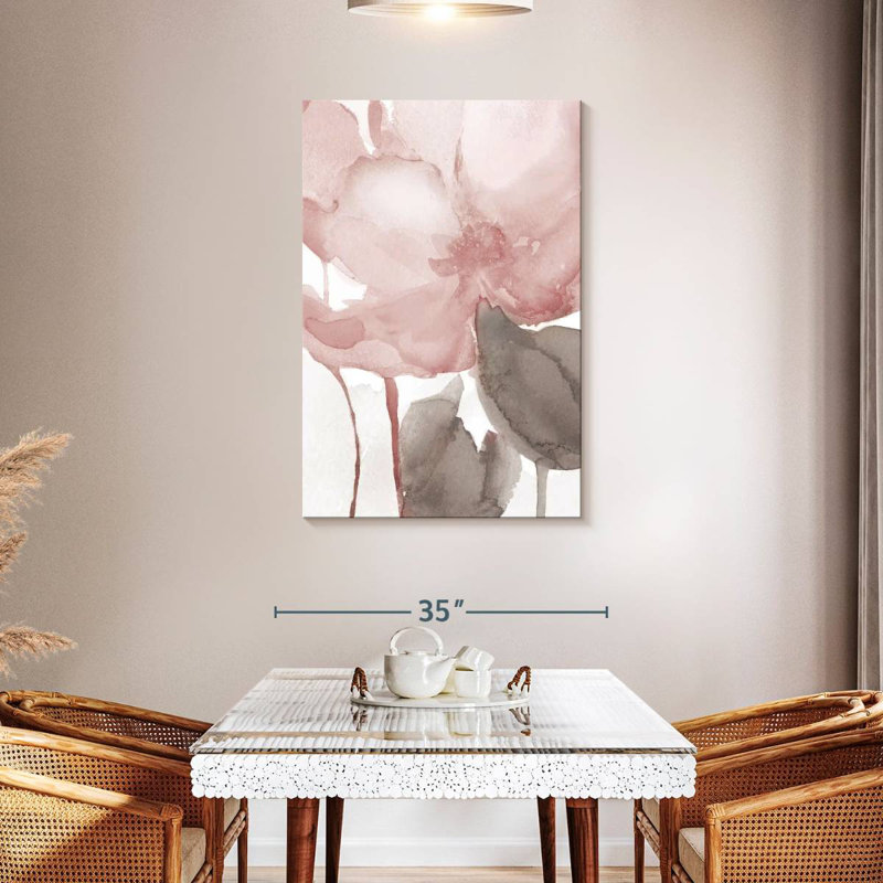 Avery Blush Bloom II, 45" H x 30" W