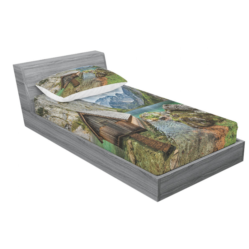 Microfiber Sheet Set, Twin Sheet Set with Fitted Sheet