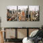 Vue aérienne de l'architecture de New York City - 3 pièces-98803966