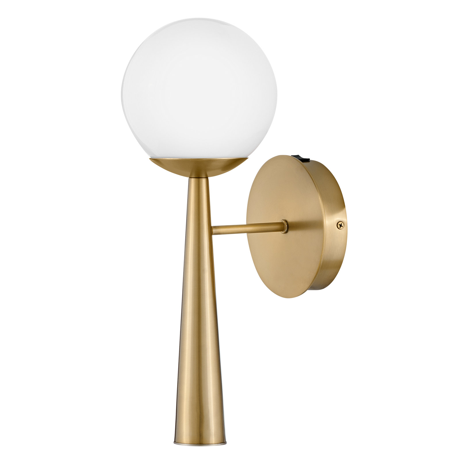 Cely Wall Sconce, Lacquered Brass