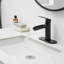 Robinet de salle de bain monotrou à cascade avec bonde escamotable Robinet de salle de bain à poignée simple avec robinets de meuble-lavabo en laiton-122122814