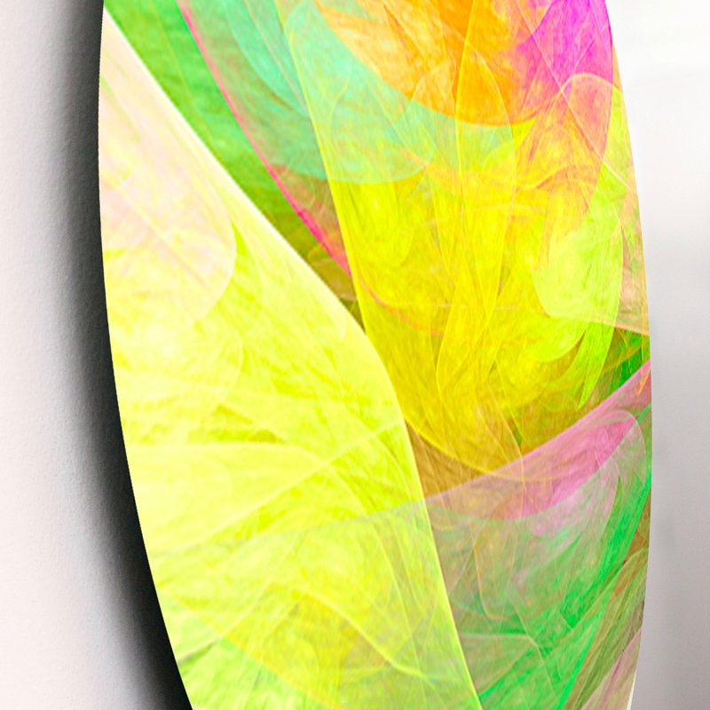 Spectaculaire motif multicolore - ensemble de décoration murale floral en métal