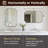 Modern Scalloped Corner Rectangle Bathroom Vanity Mirror | Stainless Steel Frame-443452584-458967386