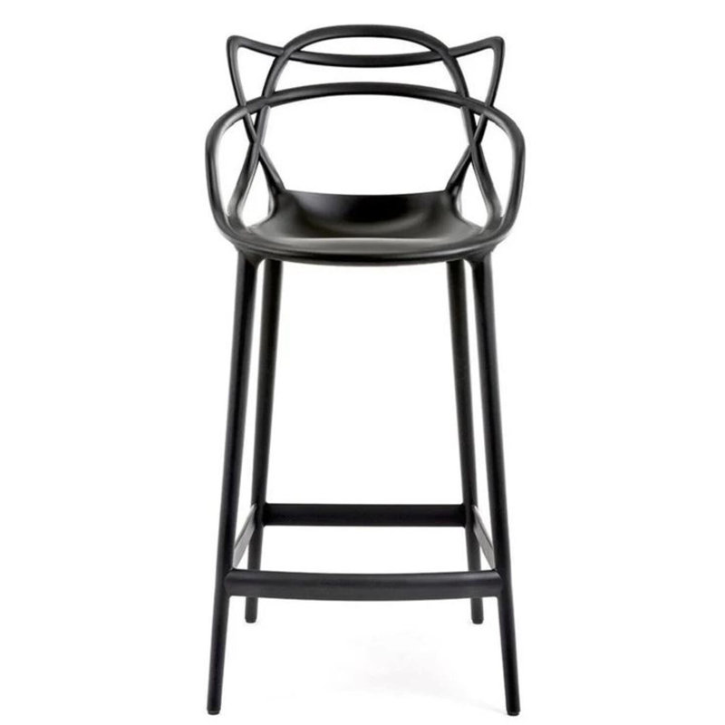 Tabouret Huron, Noir