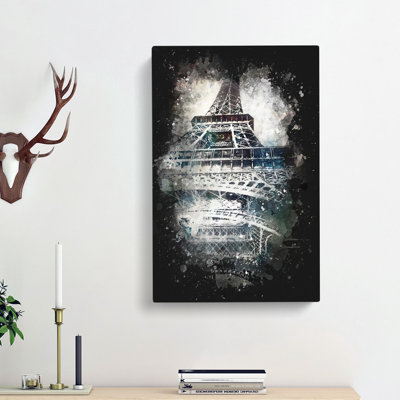 The Eiffel Tower in Paris - Wrapped Canvas