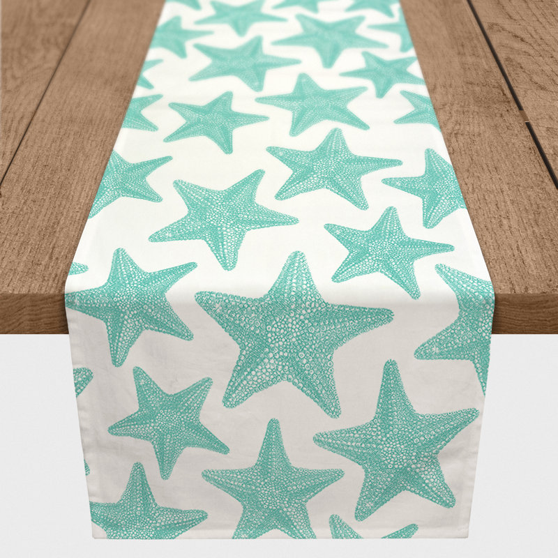 Cotte Rectangle Polyester Table Runner, 72" x 16", Teal