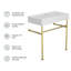 Lavabo de salle de bain console rectangulaire de 29,7 po APRESSHUI-94610252