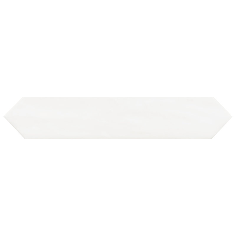 Tribeca-Talavera Picket 2.6"x13" Handmade Ceramic Tile Trim, White