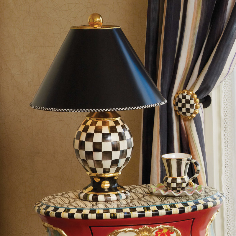 Courtly Check® Ceramic Globe Lamp