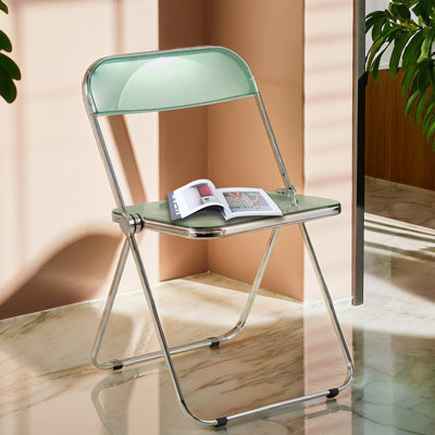 Chaise pliante en acrylique empilable et imperméable
