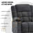 EONIX Dual Motor Lay Flat Power Lift Recliner Chair for Elderly, Electric Recliner Lift Chair for Adults with Heat and Massage, Cup Holders, 400lbs Heavy Duty, SLRY014062, Dark Grey-118766151