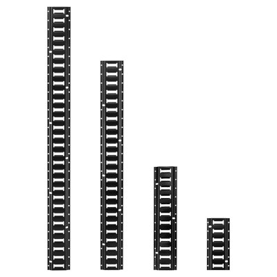 Ensemble de rails de fixation E-Track, (5 pi + 4 pi + 2 pi + 1 pi), 36 pièces Comprend 2 sangles à cliquet et 8 joints toriques et 8 attaches avec anneau en D et 2 fentes simples et 16 embouts , Adapté aux remorques de fourgonnettes