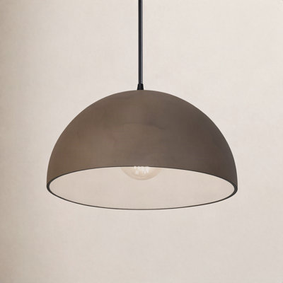 Leni 1-Light Ceramic Dimmable Dome Pendant