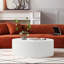 Table basse ronde contemporaine avec relief fabriqué à la main-130149474