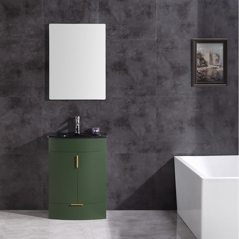 Ensemble de meuble-lavabo simple 24 po Boger, Vert Vouge