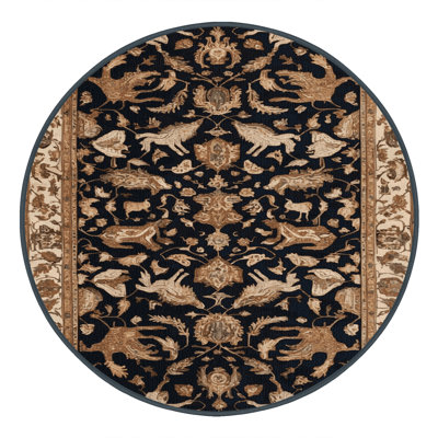 Machine Washable Persian Brown Area Rug