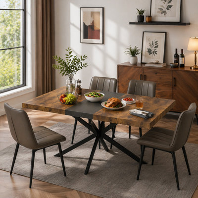 Table de salle à manger rectangulaire extensible de 55,11 po à 70,86 po