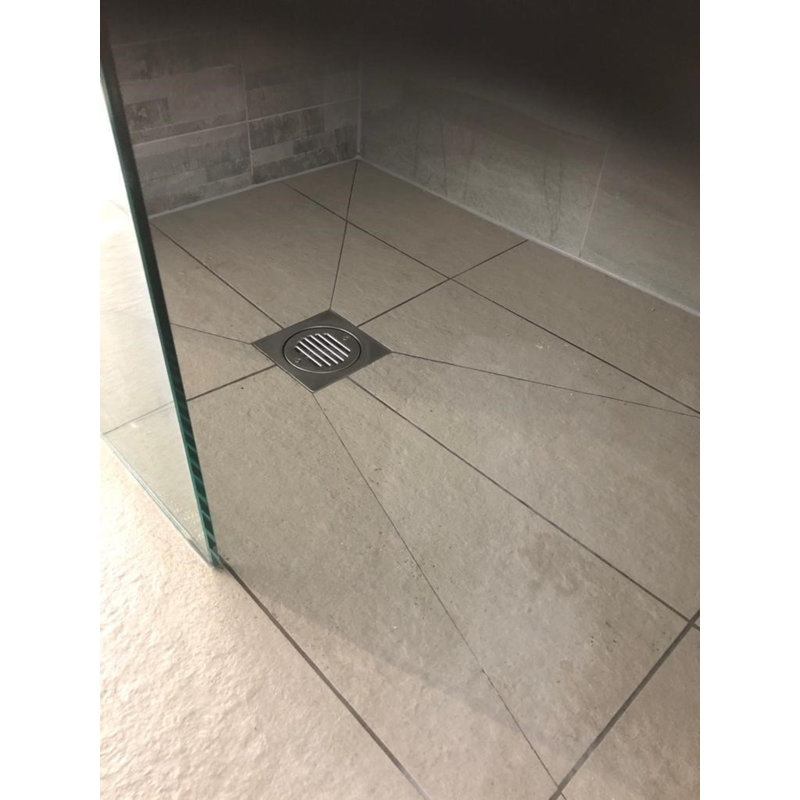 Wet Room Stone Shower Tray Former Inc Tiled Waste, 2.2cm H x 115cm W x 85cm D