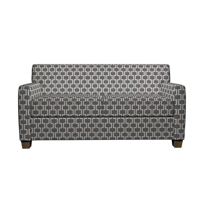 Tissu de lin géométrique, Bleu 3