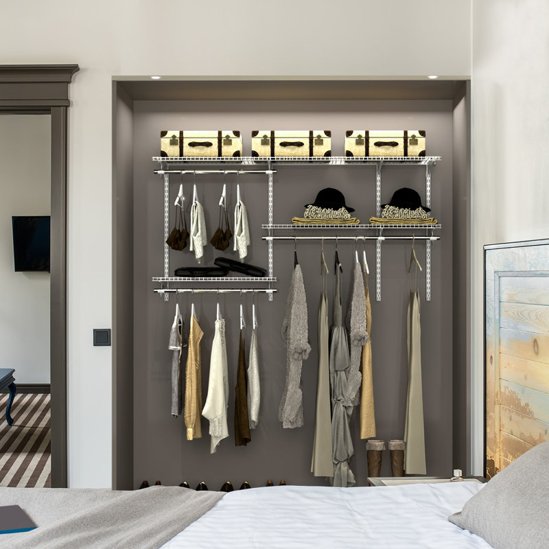 Chael 158cm Closet System, White