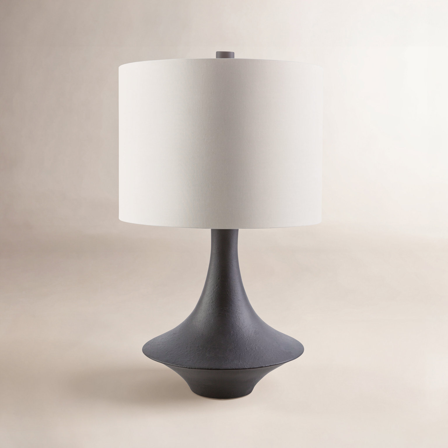 Marie Resin Lamp, Charcoal