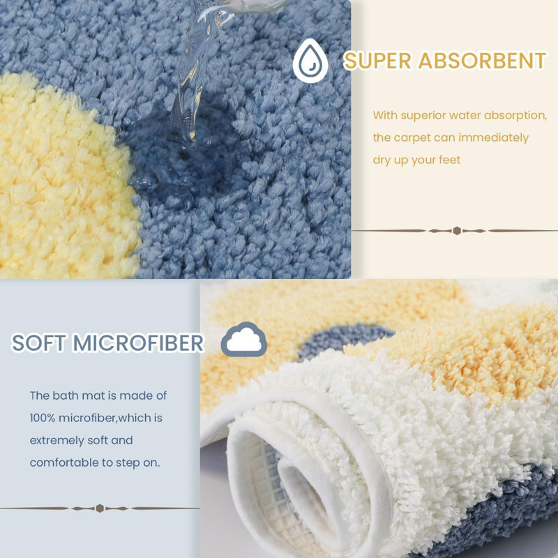 Tapis pour salle de bain Flower