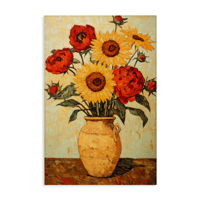 Rustic Flower Display Canvas, design by Petal Prints Design, 45" H x 30" W