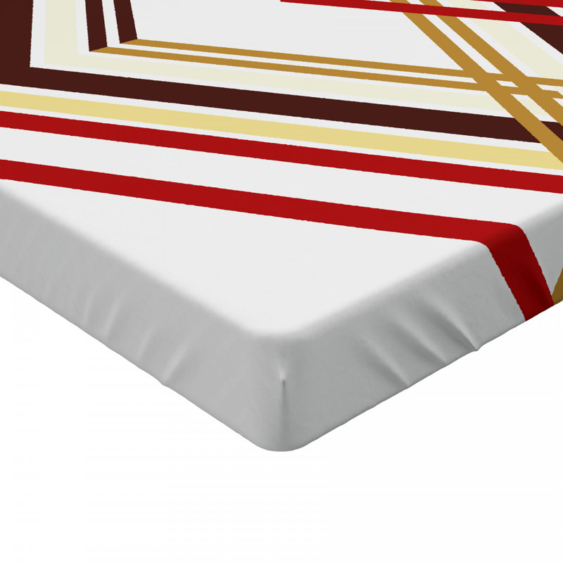 Microfiber Geometric Fitted Sheet, Twin XL Fitted Sheet