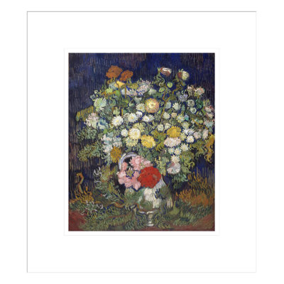«Bouquet of Flowers in a Vase» par Vincent van Gogh, impression giclée encadrée