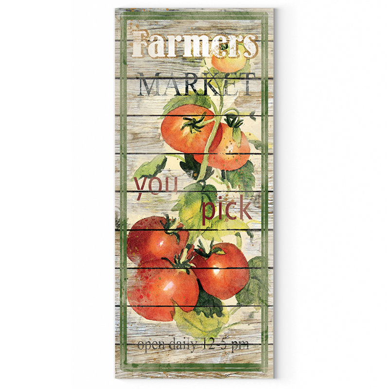 " Tomatoes " by Carol Robinson, 8" H x 20" W x 1.5" D