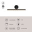 Slender 18-in Black Dimmable LED Wall/Picture Light-1863300648