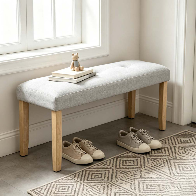 Banc rembourré moderne capitonné