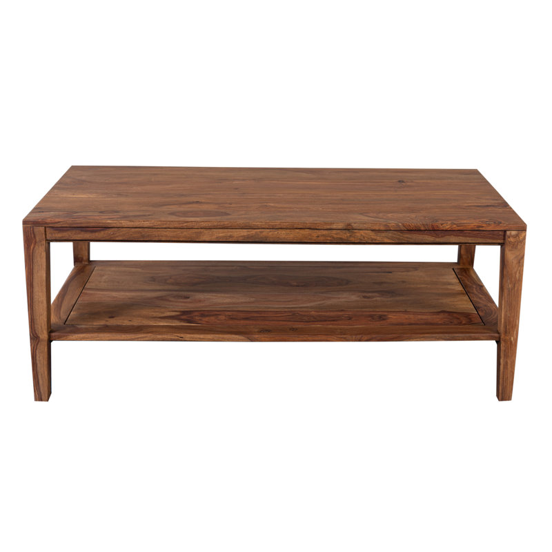 Debbra Solid Wood Single Coffee Table, Natural