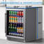 24 Inch Beverage Refrigerator, 170 Can Capacity Freestanding Drink Cooler With Tempered Glass Door, 5 Adjustable Shelves, Internal Led Lighting, Quiet Operation For Home Kitchen Office Bar