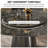 Simple Natural Marble Round Dining Table Set-103410375-125120104
